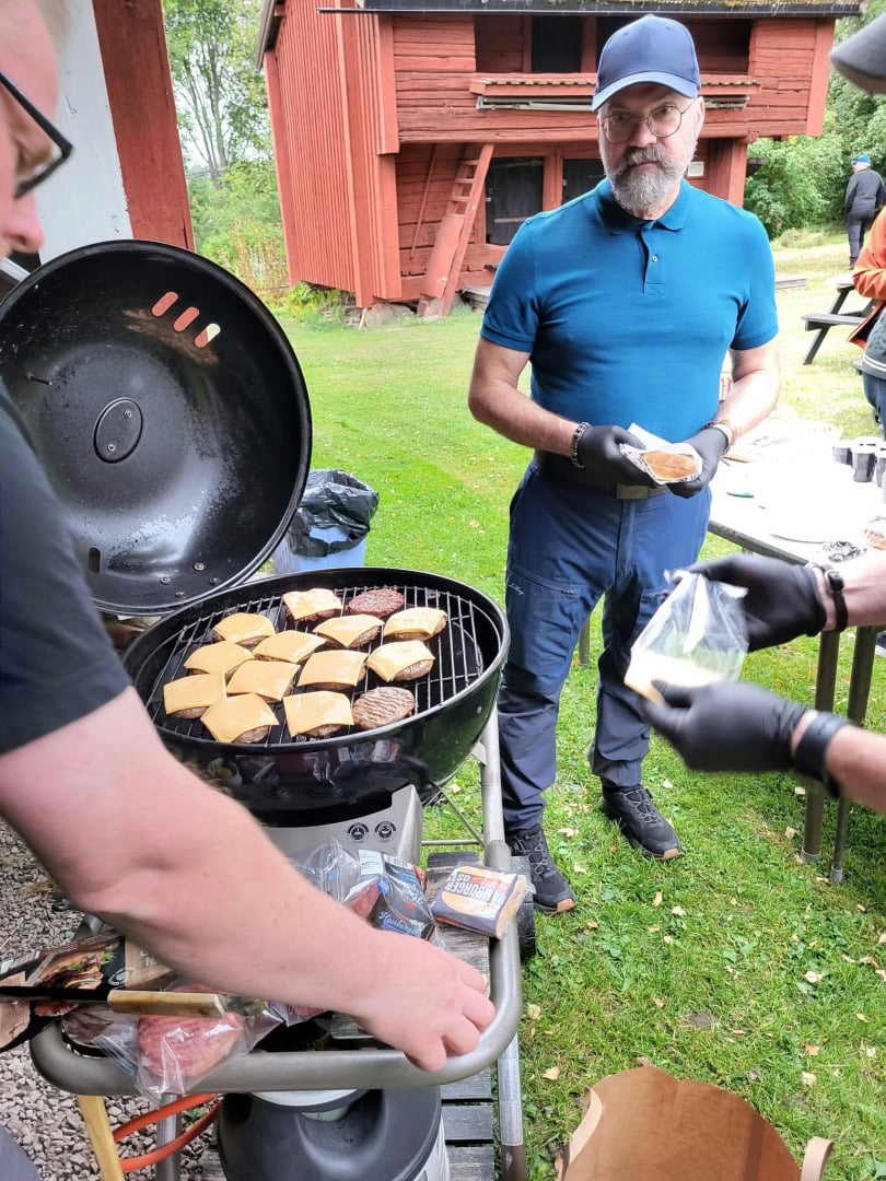 Hamburgare på gång!